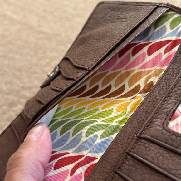 Fossil Vintage Kiss Lock Wallet Clutch - Picture 13 of 14